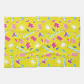 Neon FRIENDS™ Icon-Muster Geschirrtuch (Horizontal)