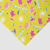 Neon FRIENDS™ Icon-Muster Seidenpapier (Ausschnitt)