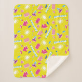 Neon FRIENDS™ Icon-Muster Sherpadecke (Vorderseite)