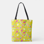 Neon FRIENDS™ Icon-Muster Tasche (Rückseite)