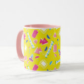 Neon FRIENDS™ Icon-Muster Tasse (Vorderseite Links)