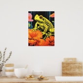 Neon Frog: Eine Symphonie in Bloom Poster (Küche)