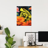 Neon Frog: Eine Symphonie in Bloom Poster (Heimbüro)
