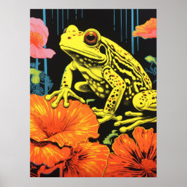Neon Frog: Eine Symphonie in Bloom Poster