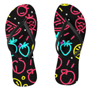 Neon-Frucht-Extravaganz Badesandalen
