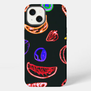 Neon-Fruchtmuster Kunstwerkgestaltung iPhone 13 Hülle
