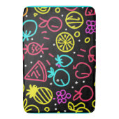 Neon Fruit Extravaganza Badematte (Vorderseite Vertikal)