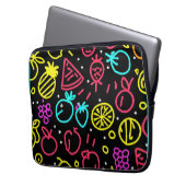 Neon Fruit Extravaganza Laptopschutzhülle (Vorderseite Links)