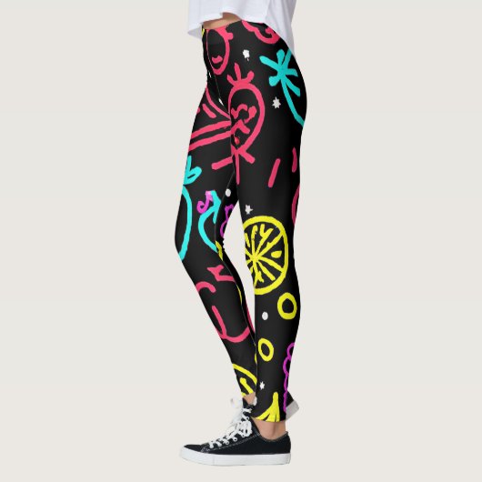 Neon Fruit Extravaganza Leggings (Links)