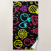 Neon Fruit Extravaganza Strandtuch (Vorderseite)