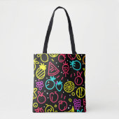 Neon Fruit Extravaganza Tasche (Vorderseite)