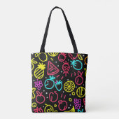 Neon Fruit Extravaganza Tasche (Rückseite)