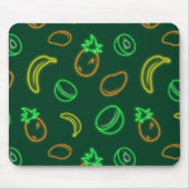Neon Fruit Pattern Mouse Pad – Tropical Aesthetic Mousepad (Vorne)