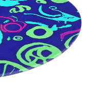 Neon Fruits Muster Art Schneidebrett (Ecke)