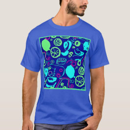 Neon Fruits Muster Art T-Shirt