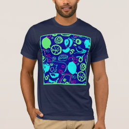 Neon Fruits Muster Art T-Shirt