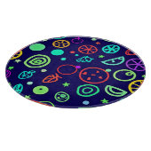Neon Fruits Muster Farben Schneidebrett (Ecke)