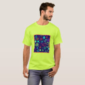 Neon Fruits Muster Farben T-Shirt (Vorne ganz)
