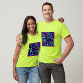 Neon Fruits Muster Farben T-Shirt (Unisex)