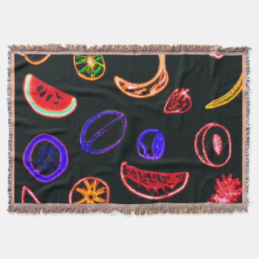 Neon Fruits Patterns Artwork design Decke (Vorderseite)