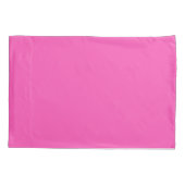 Neon Fuchsia Single Standard Pillowcase Kissenbezug (Rückseite)