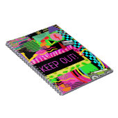 Neon Fun Bright Bold Krass Fresh Notizblock (Rechte Seite)