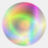 Neon Fun Runder Aufkleber (Vorderseite)