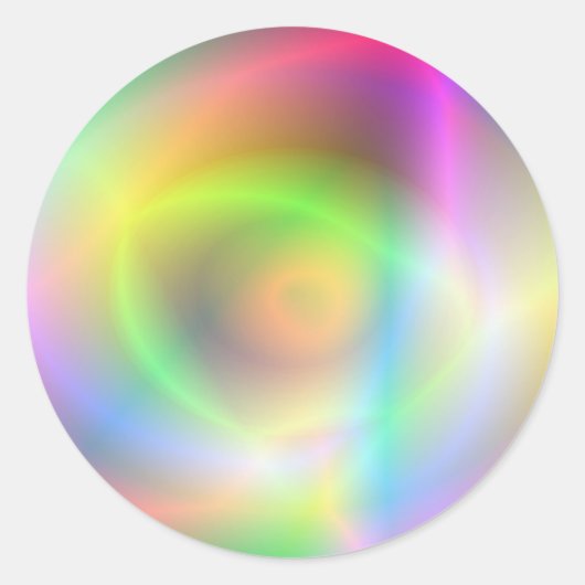 Neon Fun Runder Aufkleber (Vorderseite)