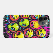 Neon Funky Emoji Mix Case-Mate iPhone Hülle (Rückseite (Horizontal))