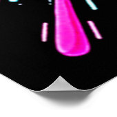 Neon Funky Emoji Mix Poster (Ecke)