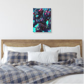 Neon Fury: Der kosmische Krieger Leinwanddruck (Insitu (Schlafzimmer))