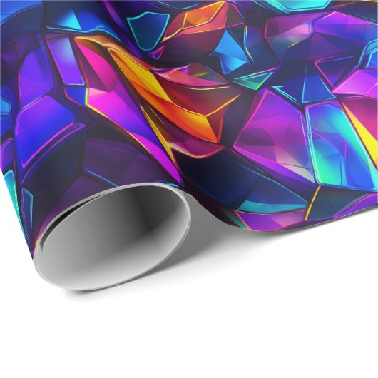 Neon Fusion Geschenkpapier (Rolleneckpunkt)