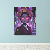 Neon Future ID1028 Leinwanddruck (Insitu (Holzboden))