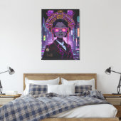 Neon Future ID1028 Leinwanddruck (Insitu (Schlafzimmer))