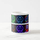 Neon Futuristic Robot Kaffeetasse (Mittel)