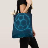 Neon Futuristic Soccer Field Art Tasche (Von Nahem)