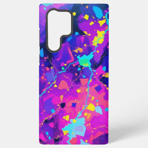 Neon-Galaxie Kosmische Farbige Abstrakte Kunstwerk Samsung Galaxy Hülle