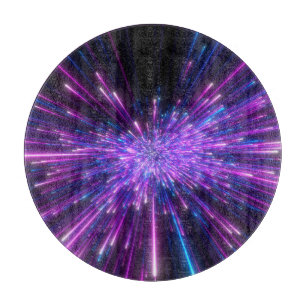 Neon-Galaxie Kosmischer abstrakter Hintergrund Schneidebrett