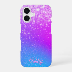 Neon-Galaxie-Verlauf iPhone 16 Hülle