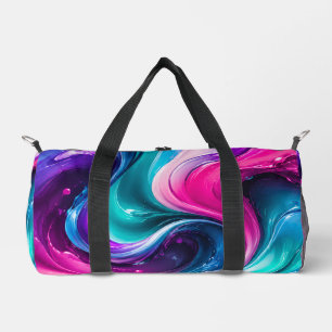 Neon-Galaxie-Wirbel-Tasche Duffle Bag