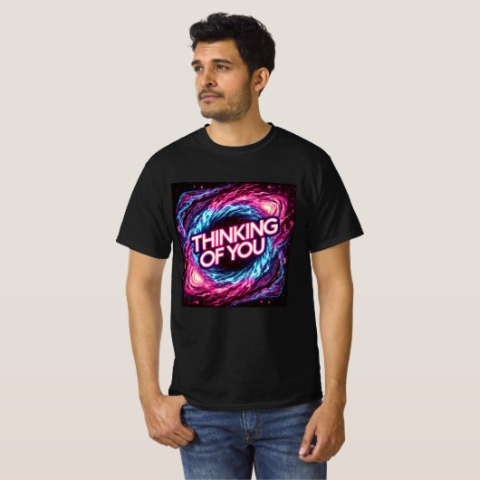 Neon Galaxy denkt an Mens Tshirt (Vorne ganz)