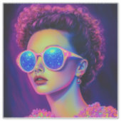 Neon Galaxy Glamour Aufkleber (Vorderseite)