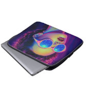 Neon Galaxy Glamour Laptopschutzhülle (Vorne Knopf)