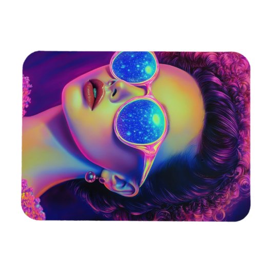 Neon Galaxy Glamour Magnet (Horizontal)