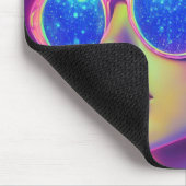 Neon Galaxy Glamour Mousepad (Ecke)