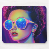 Neon Galaxy Glamour Mousepad (Vorne)