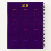 Neon Galaxy Glamour Notizblock (Rückseite)