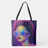 Neon Galaxy Glamour Tasche (Vorderseite)