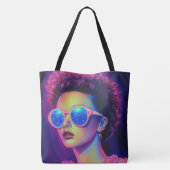Neon Galaxy Glamour Tasche (Rückseite)