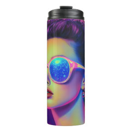 Neon Galaxy Glamour Thermosbecher